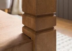 Table Basse Manguier 85x85x45 Huilé Beige TOULOUSE #12 -Massivmoebel24 09 200 188 0012 05