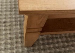 Table Basse Manguier 85x85x45 Huilé Beige TOULOUSE #12 -Massivmoebel24 09 200 188 0012 06