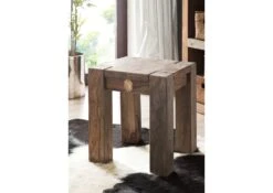 Tabouret 40x40 Palissandre Huilé Gris Taupe NATURE GREY #10