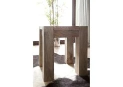 Tabouret 40x40 Palissandre Huilé Gris Taupe NATURE GREY #10 -Massivmoebel24 09 200 550 1010 4