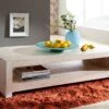 Table Basse 135x70 Acacia Blanchi Blanc NATURE WHITE #11