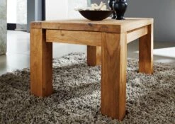 Table Basse 70x50 Palissandre Huilé Brun NATURE BROWN #110 -Massivmoebel24 09 200 554 1036 4