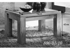 Table Basse 70x50 Palissandre Huilé Brun NATURE BROWN #110 -Massivmoebel24 09 200 554 1036 8