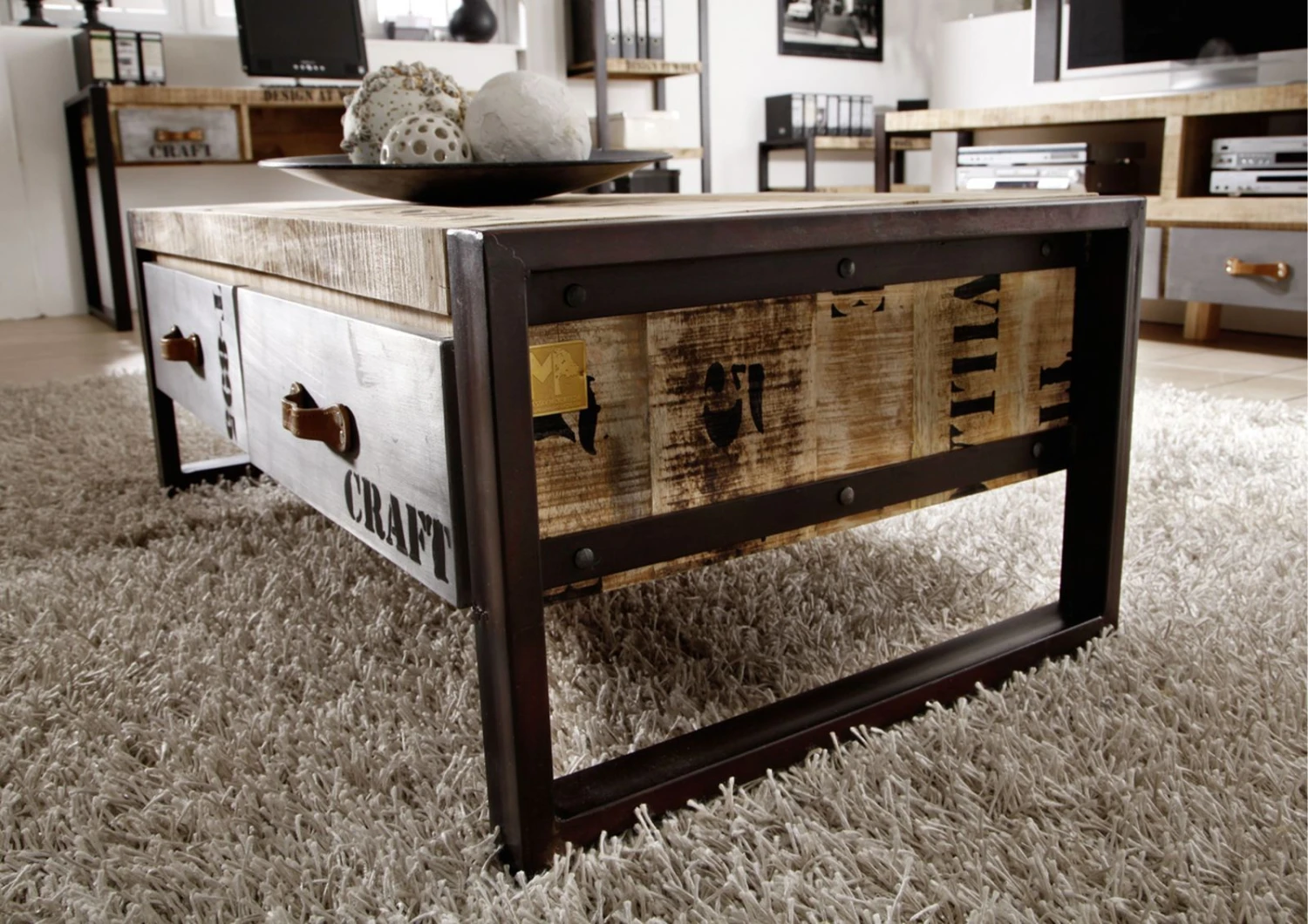 Table Basse 115x60 Manguier Brut Imprimé Bois Naturel FACTORY #128 2 Table Basse 115x60 Manguier Brut Imprimé Bois Naturel FACTORY #128 – Image 2