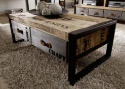 Table Basse 115x60 Manguier Brut Imprimé Bois Naturel FACTORY #128 7 Table Basse 115x60 Manguier Brut Imprimé Bois Naturel FACTORY #128 -Massivmoebel24 09 200 559 0128 3