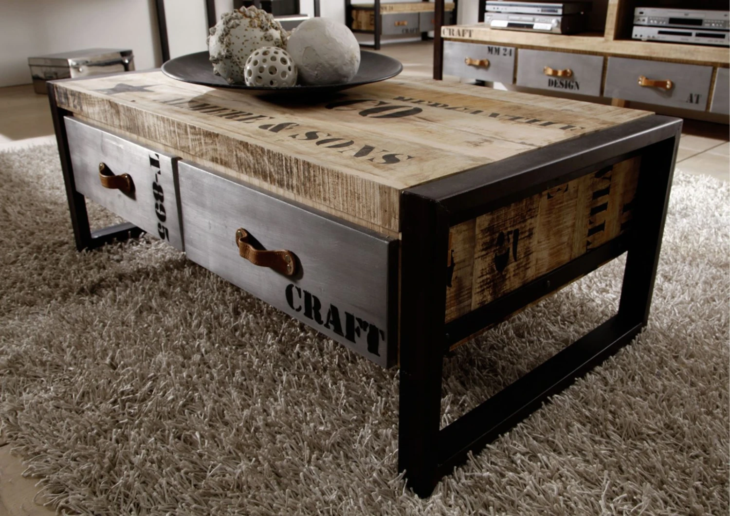 Table Basse 115x60 Manguier Brut Imprimé Bois Naturel FACTORY #128 3 Table Basse 115x60 Manguier Brut Imprimé Bois Naturel FACTORY #128 – Image 3