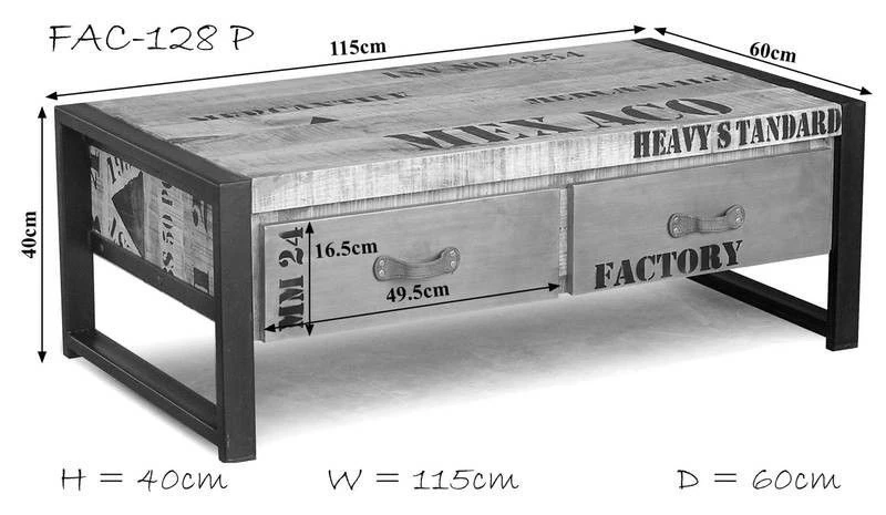 Table Basse 115x60 Manguier Brut Imprimé Bois Naturel FACTORY #128 4 Table Basse 115x60 Manguier Brut Imprimé Bois Naturel FACTORY #128 – Image 4