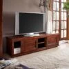 Meuble TV 160x45 Acacia Laqué Nougat OXFORD #450