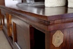 Meuble TV 160x45 Acacia Laqué Nougat OXFORD #450 9 Meuble TV 160x45 Acacia Laqué Nougat OXFORD #450 -Massivmoebel24 09 200 620 0003 3