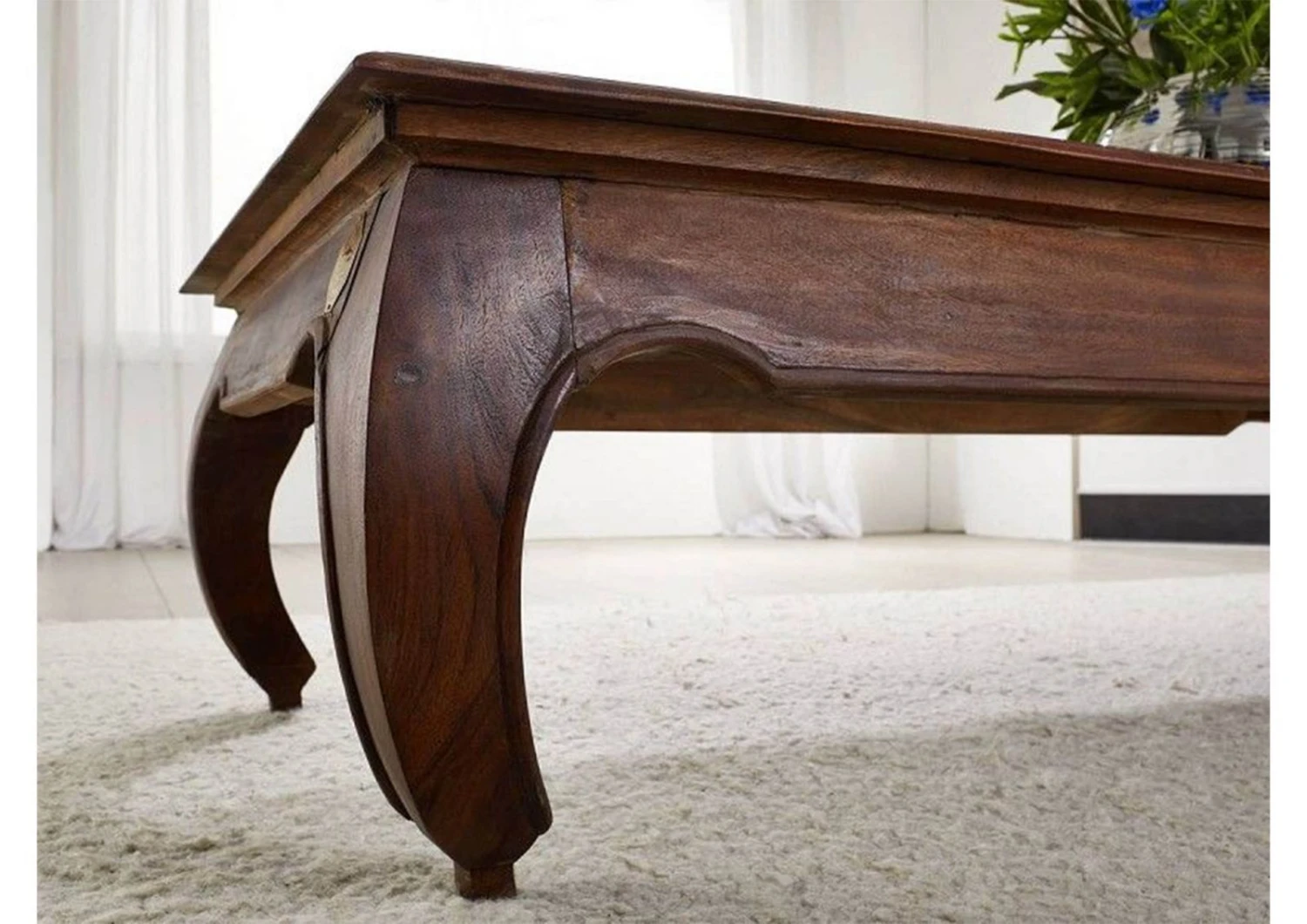 Table Basse 160x80 Acacia Laqué Nougat OPIUM #626 2 Table Basse 160x80 Acacia Laqué Nougat OPIUM #626 – Image 2