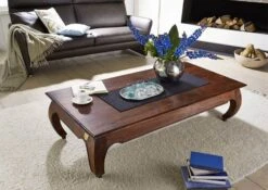 Table Basse 160x80 Acacia Laqué Nougat OPIUM #626 9 Table Basse 160x80 Acacia Laqué Nougat OPIUM #626 -Massivmoebel24 09 200 620 9050 4