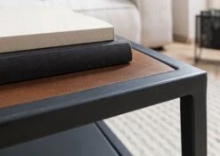 Table De Salle De Séjour En Bois De Manguier 120x60x43 Marron Huilé LOUNGE COLLECTION #104 -Massivmoebel24 09 200 632 1004 07