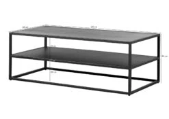 Table De Salle De Séjour En Bois De Manguier 120x60x43 Marron Huilé LOUNGE COLLECTION #104 -Massivmoebel24 09 200 632 1004 08