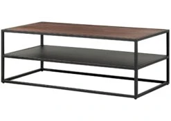 Table De Salle De Séjour En Bois De Manguier 120x60x43 Marron Huilé LOUNGE COLLECTION #104 -Massivmoebel24 09 200 632 1004 09