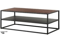 Table De Salle De Séjour En Bois De Manguier 120x60x43 Marron Huilé LOUNGE COLLECTION #104 -Massivmoebel24 09 200 632 1004 10