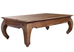 Table Basse 130x75 Palissandre Laqué Brun OPIUM #632 -Massivmoebel24 09 200 640 0010 9