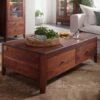 Table Basse 120x70 Palissandre Huilé Noisette BROOKLYN #12
