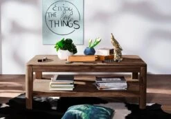 Table Basse 120x70 Palissandre Teinté Smoked Cherry TORONTO #105 -Massivmoebel24 09 200 665 0006 3