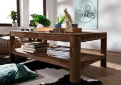 Table Basse 120x70 Palissandre Teinté Smoked Cherry TORONTO #105 -Massivmoebel24 09 200 665 0006 4