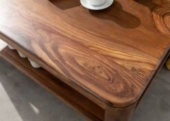 Table Basse 120x70 Palissandre Ciré Noisette TORONTO #205 -Massivmoebel24 09 200 665 1005 5