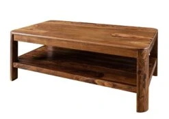 Table Basse 120x70 Palissandre Ciré Noisette TORONTO #205 -Massivmoebel24 09 200 665 1005 9