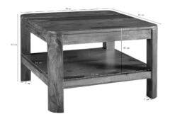 Table Basse 70x70 Palissandre Ciré Noisette TORONTO #206 15 Table Basse 70x70 Palissandre Ciré Noisette TORONTO #206 -Massivmoebel24 09 200 665 1006 08