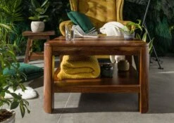 Table Basse 70x70 Palissandre Ciré Noisette TORONTO #206 11 Table Basse 70x70 Palissandre Ciré Noisette TORONTO #206 -Massivmoebel24 09 200 665 1006 3