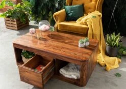 Table Basse 118x65 Palissandre Ciré Noisette TORONTO #252 -Massivmoebel24 09 200 665 1052 4