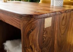 Table Basse 118x65 Palissandre Ciré Noisette TORONTO #252 -Massivmoebel24 09 200 665 1052 6