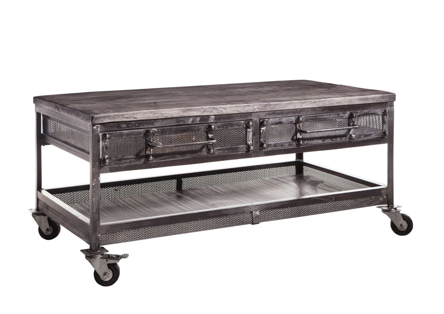 Table Basse 110x60 Manguier Laqué Gris HEAVY INDUSTRY #122 8 Table Basse 110x60 Manguier Laqué Gris HEAVY INDUSTRY #122 – Image 8