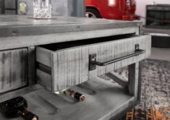 Table Basse 112x61 Manguier Laqué Gris HEAVY INDUSTRY #162 -Massivmoebel24 09 200 677 0162 6