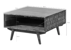 Table Basse En Bois D'acacia Laqué Brun MOSAYK #116 16 Table Basse En Bois D'acacia Laqué Brun MOSAYK #116 -Massivmoebel24 09 200 689 0116 8