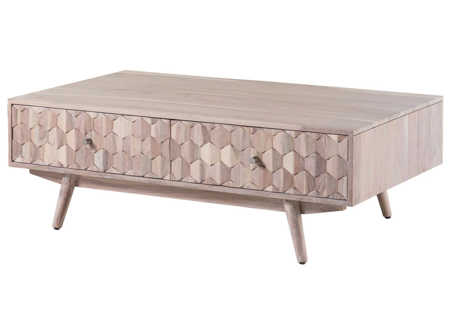 Table Basse 120x70 Acacia Laqué Blanc MOSAYK #203 9 Table Basse 120x70 Acacia Laqué Blanc MOSAYK #203 – Image 9