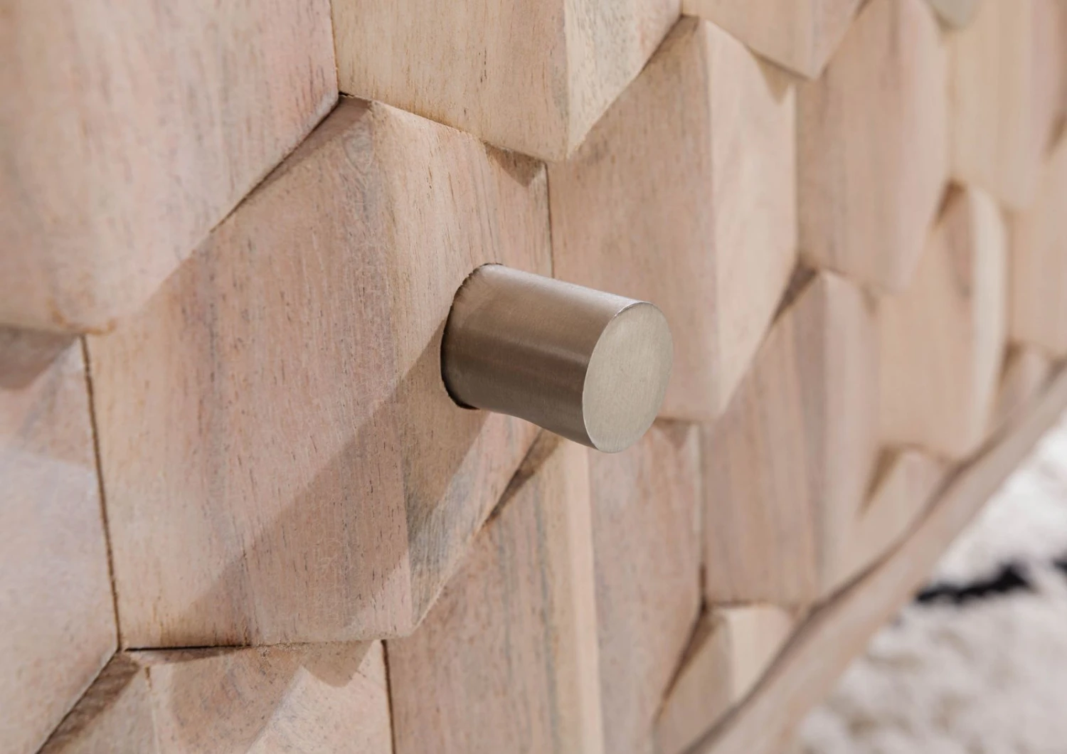 Table Basse 120x70 Acacia Laqué Blanc MOSAYK #203 5 Table Basse 120x70 Acacia Laqué Blanc MOSAYK #203 – Image 5