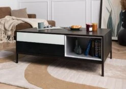 Table Basse 112x67x43 Bois De Manguier Gris Huilé CHICAGO # 212 11 Table Basse 112x67x43 Bois De Manguier Gris Huilé CHICAGO # 212 -Massivmoebel24 09 200 695 2012 3