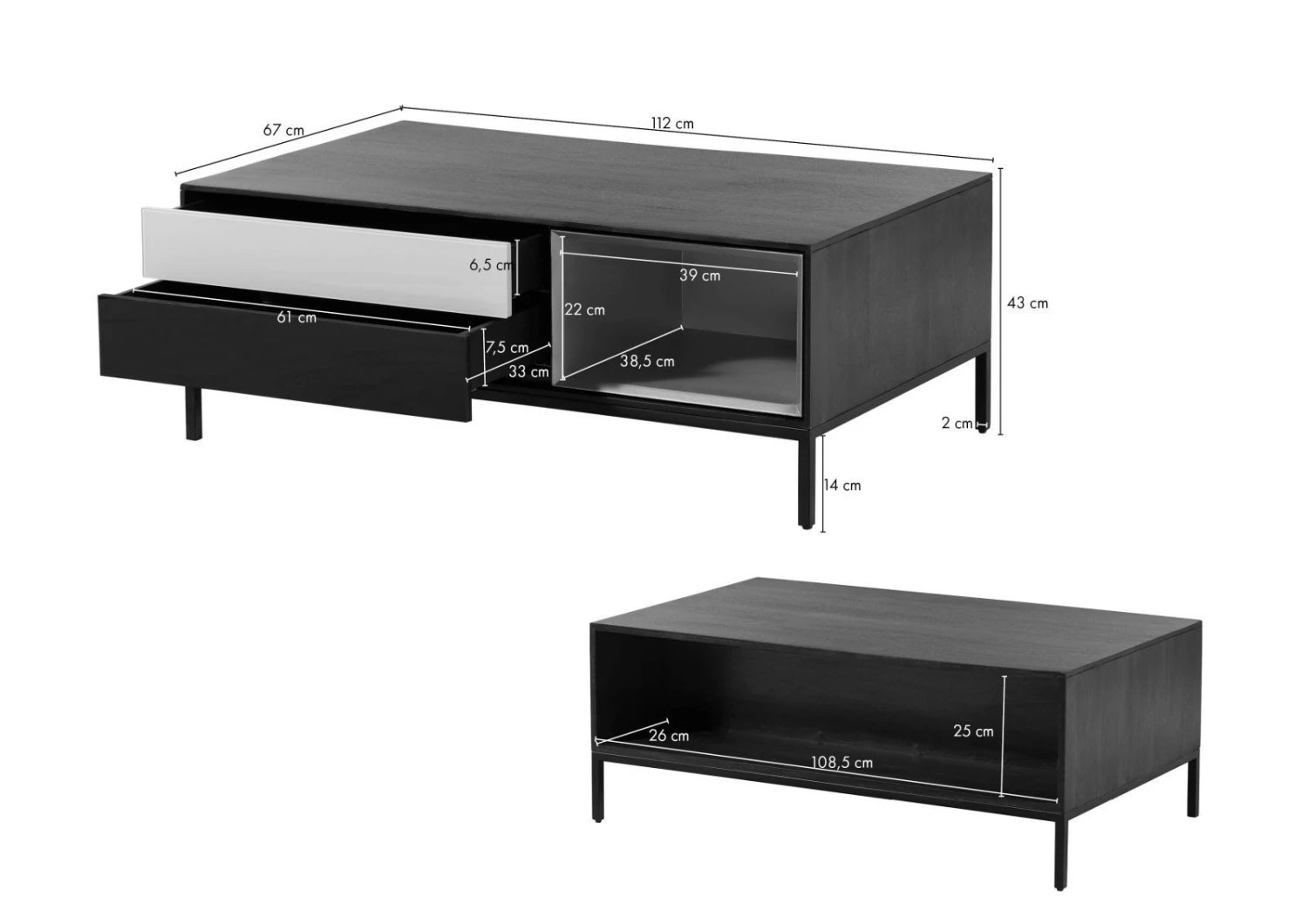 Table Basse 112x67x43 Bois De Manguier Gris Huilé CHICAGO # 212 8 Table Basse 112x67x43 Bois De Manguier Gris Huilé CHICAGO # 212 – Image 8