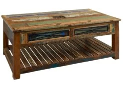 Table Basse 140x80 Bois De Récupération Laqué Multicolore NATURE OF SPIRIT #108 13 Table Basse 140x80 Bois De Récupération Laqué Multicolore NATURE OF SPIRIT #108 -Massivmoebel24 09 200 700 0009 9