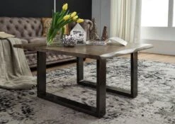 Table Basse 80x80 Palissandre Laqué Smoked Oak FREEFORM #0201 7 Table Basse 80x80 Palissandre Laqué Smoked Oak FREEFORM #0201 -Massivmoebel24 09 200 714 0201 3