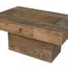 Table Basse 90x60 Palissandre Huilé Gris Taupe LEEDS #20