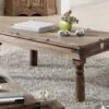 Table Basse 110x60 Palissandre Huilé Gris Taupe LEEDS #27