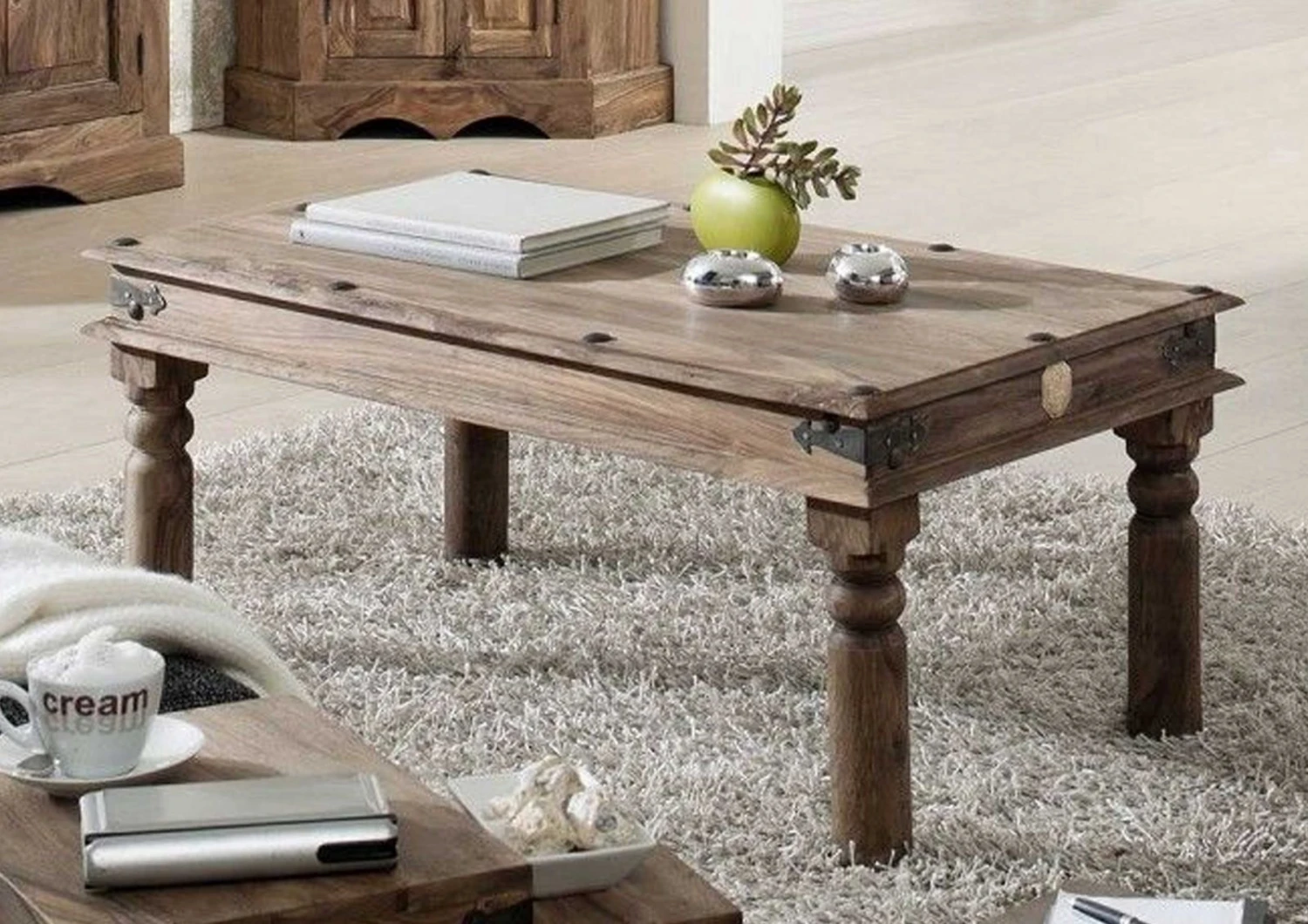 Table Basse 110x60 Palissandre Huilé Gris Taupe LEEDS #27 1 Table Basse 110x60 Palissandre Huilé Gris Taupe LEEDS #27