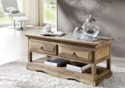 Table Basse 110x50 Palissandre Huilé Gris Taupe LEEDS #44