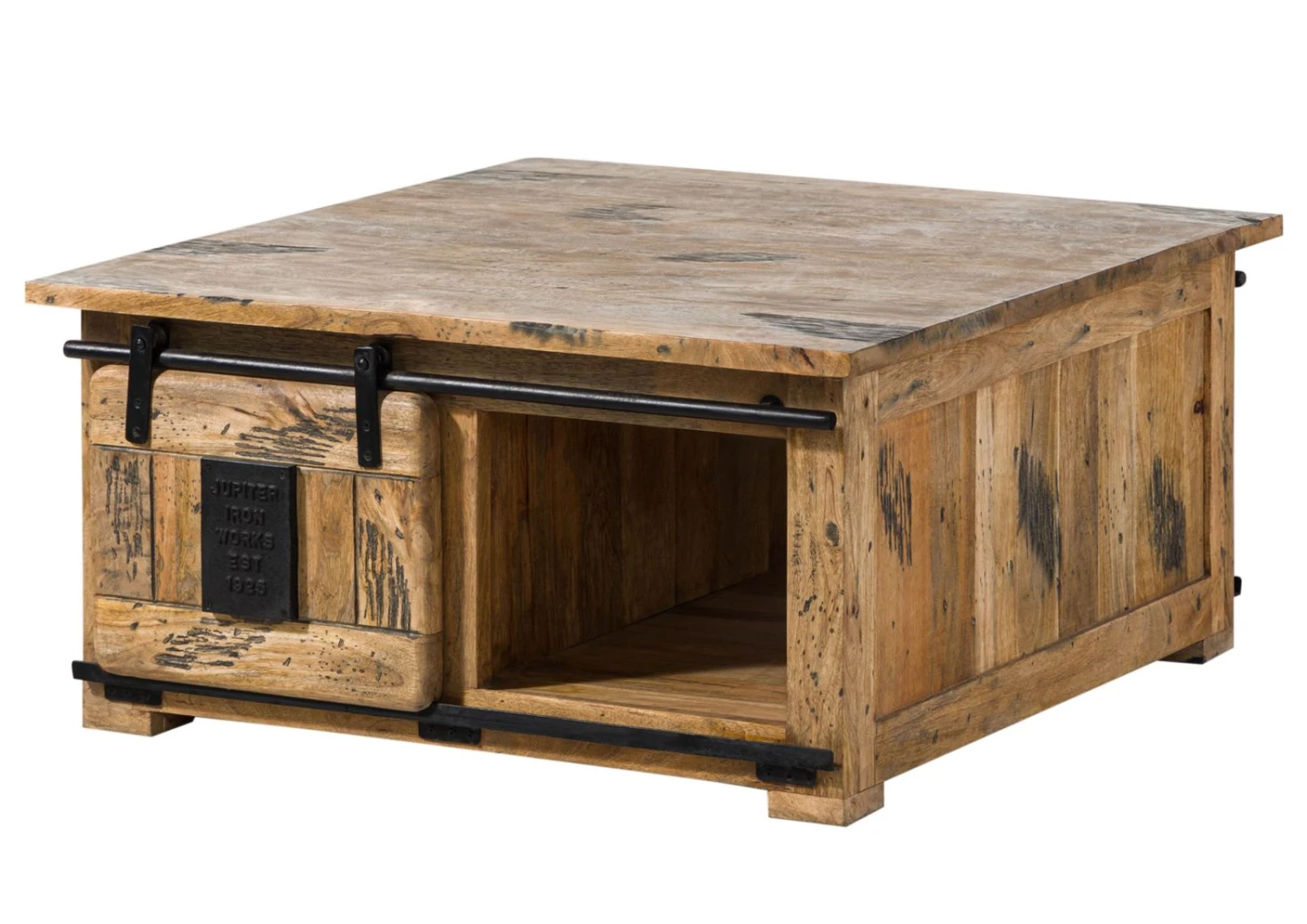 Table Basse 90x90x45 En Bois De Manguier Naturel Laqué RAILWAY #1006 9 Table Basse 90x90x45 En Bois De Manguier Naturel Laqué RAILWAY #1006 – Image 9