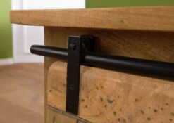 Table Basse En Bois De Manguier Laqué Naturel RAILWAY #1011 -Massivmoebel24 09 200 772 0111 06