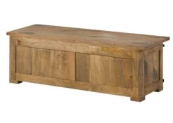 Table Basse En Bois De Manguier Laqué Naturel RAILWAY #1011 -Massivmoebel24 09 200 772 0111 10