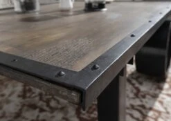 Table Basse 110x80 Manguier Laqué Gris RAILWAY #233 -Massivmoebel24 09 200 772 1027 5