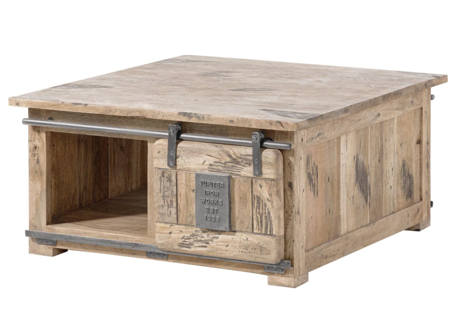 Table De Salle à Manger En Bois De Manguier 90x90x45, Vernis Beige, RAILWAY #3006 10 Table De Salle à Manger En Bois De Manguier 90x90x45, Vernis Beige, RAILWAY #3006 – Image 10