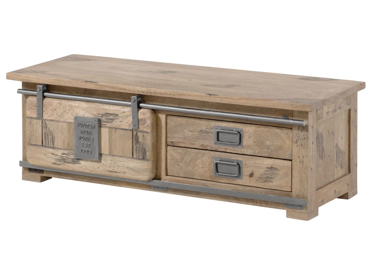 Banc De Vestibule En Bois De Manguier 120x45x40, Vernis Beige, RAILWAY #3011 9 Banc De Vestibule En Bois De Manguier 120x45x40, Vernis Beige, RAILWAY #3011 – Image 9