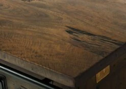 Table Basse En Bois De Manguier Laqué Marron RAILWAY #3011 -Massivmoebel24 09 200 772 3111 06