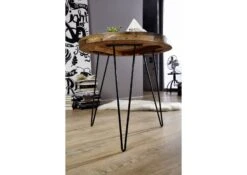 Table Basse 60x60 Bois De Récupération Laqué Multicolore RAILWAY #109 -Massivmoebel24 09 200 818 0002 3